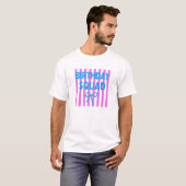 verjaardagsploeg t-shirt (Voorkant volledig)