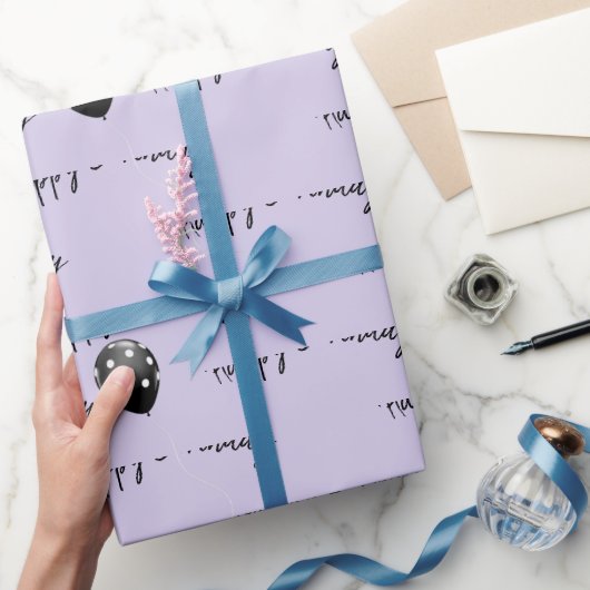 Verjaardagspolka Stip Ballonnen Cadeaupapier (Geschenken)