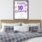 VERJAARDAGSPOSTER CANVAS AFDRUK (Insitu (Slaapkamer))
