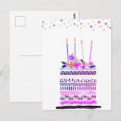 Verjaardagspostkaarten Briefkaart (Voorkant / Achterkant)