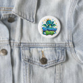 Verjaardagsprins Drakenprins Ronde Button 5,7 Cm (In situ)