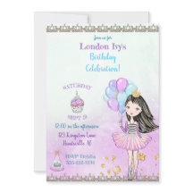 Verjaardagsprinses Cupcake Ballonnen Lavendel