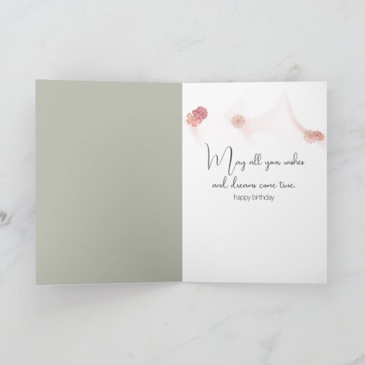 Verjaardagsprinses in kasteeltuin kaart (Binnen)