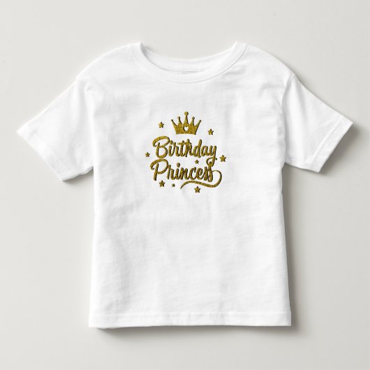 Verjaardagsprinses Peuter T-shirt (Voorkant)