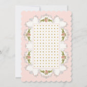 Verjaardagsprookje Tea Party, Rozen theepot n kopj Kaart (Achterkant)