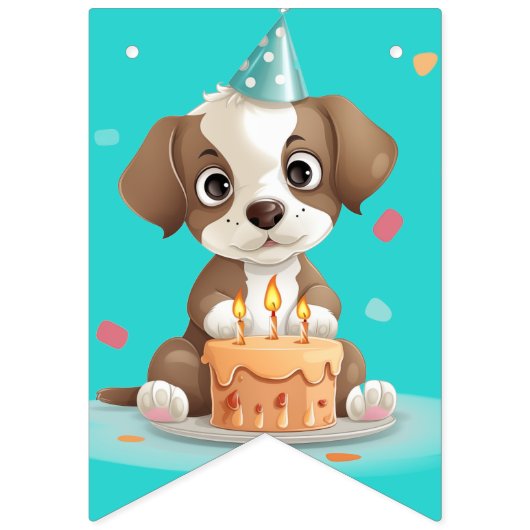 verjaardagspuppy vlaggetjes (Tweede vlag)