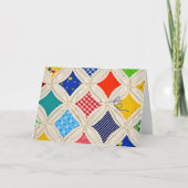 Verjaardagsquilt met naald kaart (Voorkant)