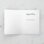 Verjaardagsredenen Ik hou van je gepersonaliseerd Kaart (Binnen)