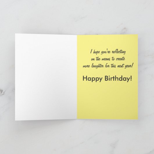 verjaardagsreflectie kaart (Binnen)