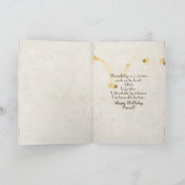 verjaardagsregen op het raam met zonnebloemen kaart (Binnen)