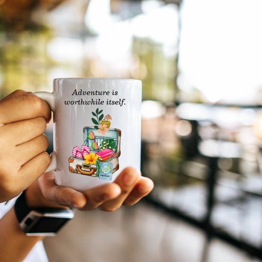 Verjaardagsreis Wanderlust  Koffer Schattige Koffiemok