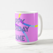 Verjaardagsringen Roze Koffiemok (Voorkant rechts)