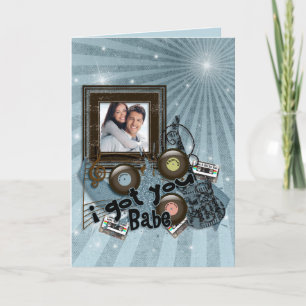 verjaardagsrock-'n roll-fotokaart kaart