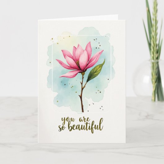 Verjaardagsroos Bloemkaart Kaart (Voorkant)