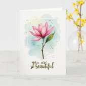 Verjaardagsroos Bloemkaart Kaart (Gele Bloem)