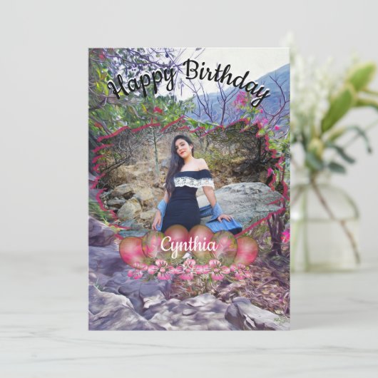 Verjaardagsroute 821 kaart (Staand voorkant)