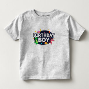 Verjaardagsruimteavontuur voor jongens kinder shirts