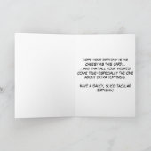 Verjaardagsschijfje met extra Humor Kaart (Binnen)