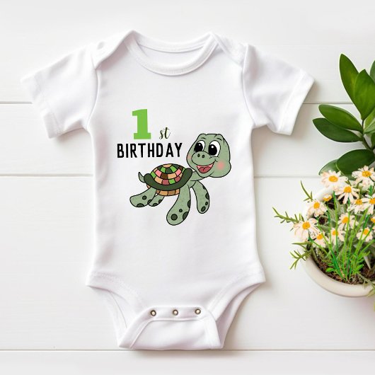 Verjaardagsschildpad Romper