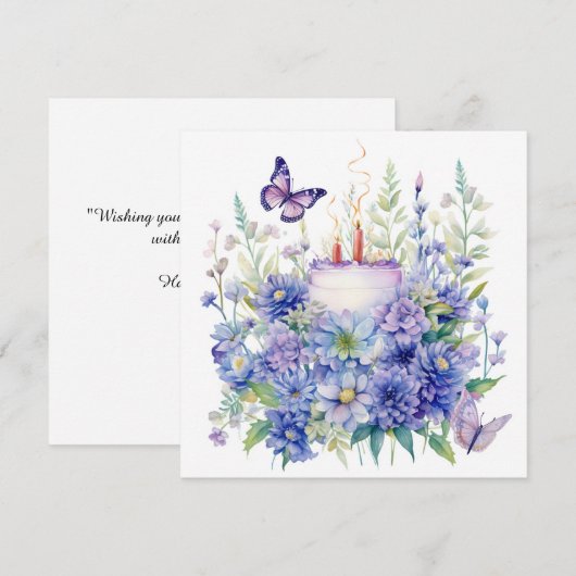 Verjaardagsschoonheid: betoverde tuin Verjaardags  (Voorkant / Achterkant)