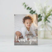 Verjaardagsscript Een foto Kinder dank u Briefkaart (Staand voorkant)