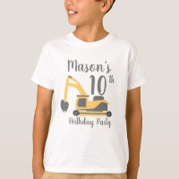 Verjaardagsshirt bouwfeestje voor jongens