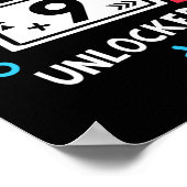 Verjaardagsshirt Jongen Level 9 Ontgrendeld Videos Poster (Hoek)