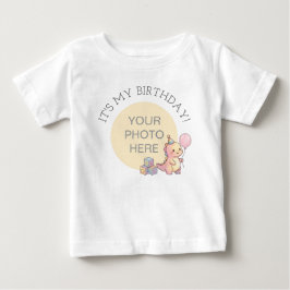 Verjaardagsshirt met eigen foto voor baby