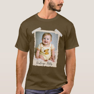Verjaardagsshirt met vintage Polaroid-foto T-shirt