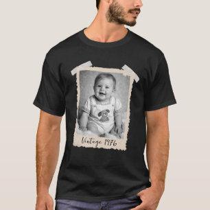 Verjaardagsshirt met vintage Polaroid-foto T-shirt