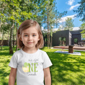 Verjaardagsshirt voor baby met naam en dinosaurus