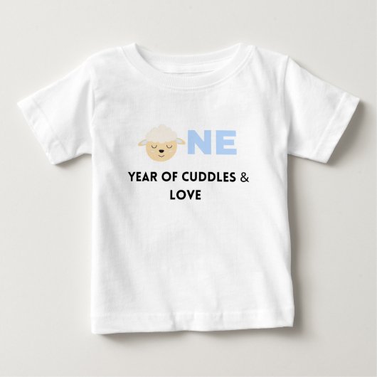 Verjaardagsshirt voor klein lammetje (Voorkant)