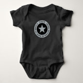 Verjaardagsshower Dallas Texas Ster Sport Babyuitj Romper (Voorkant)
