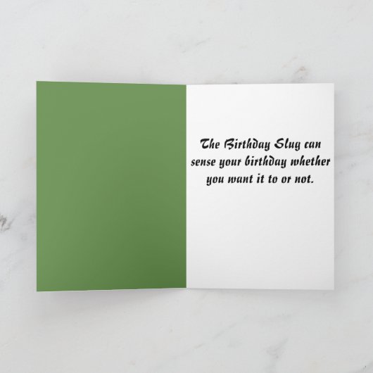 Verjaardagsslug! Kaart (Binnen)