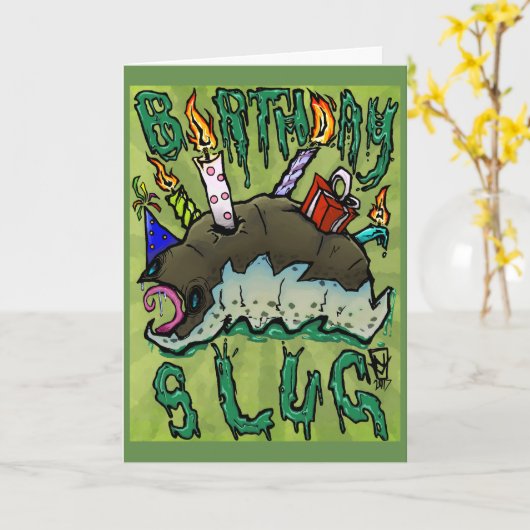 Verjaardagsslug! Kaart (Gele Bloem)