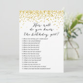 Verjaardagsspellen x2 - telefoon spel | Wie weet Kaart (Staand voorkant)