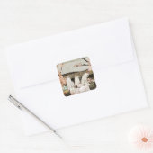 Verjaardagsspoken Vierkante Sticker (Envelop)