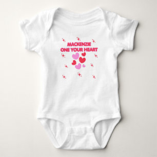 VERJAARDAGSSTER, Witte meisje's 1E VERJAARDAGSPART Romper