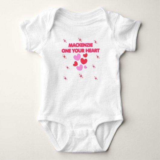 VERJAARDAGSSTER, Witte meisje's 1E VERJAARDAGSPART Romper (Voorkant)
