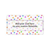 Verjaardagssterren Smartie Snoep wrappers Labels (Voorkant)