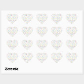 Verjaardagssticker 9 februari hart sticker (Vel)