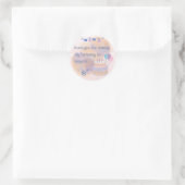 Verjaardagssticker – Feestcadeautje & Cadeauverpak Ronde Sticker (Tas)