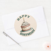 Verjaardagssticker Ronde Sticker (Envelop)