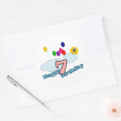 Verjaardagssticker Ronde Sticker (Envelop)