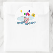 Verjaardagssticker Ronde Sticker (Tas)
