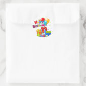 Verjaardagssticker Ronde Sticker (Tas)