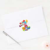 Verjaardagssticker Ronde Sticker (Envelop)