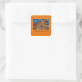 Verjaardagssticker voor jou vierkante sticker (Tas)