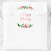 Verjaardagsstickers Ronde Sticker (Tas)