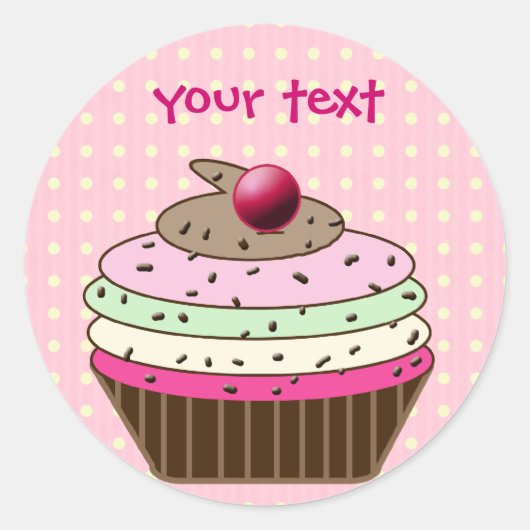 verjaardagsstickers ronde sticker (Voorkant)